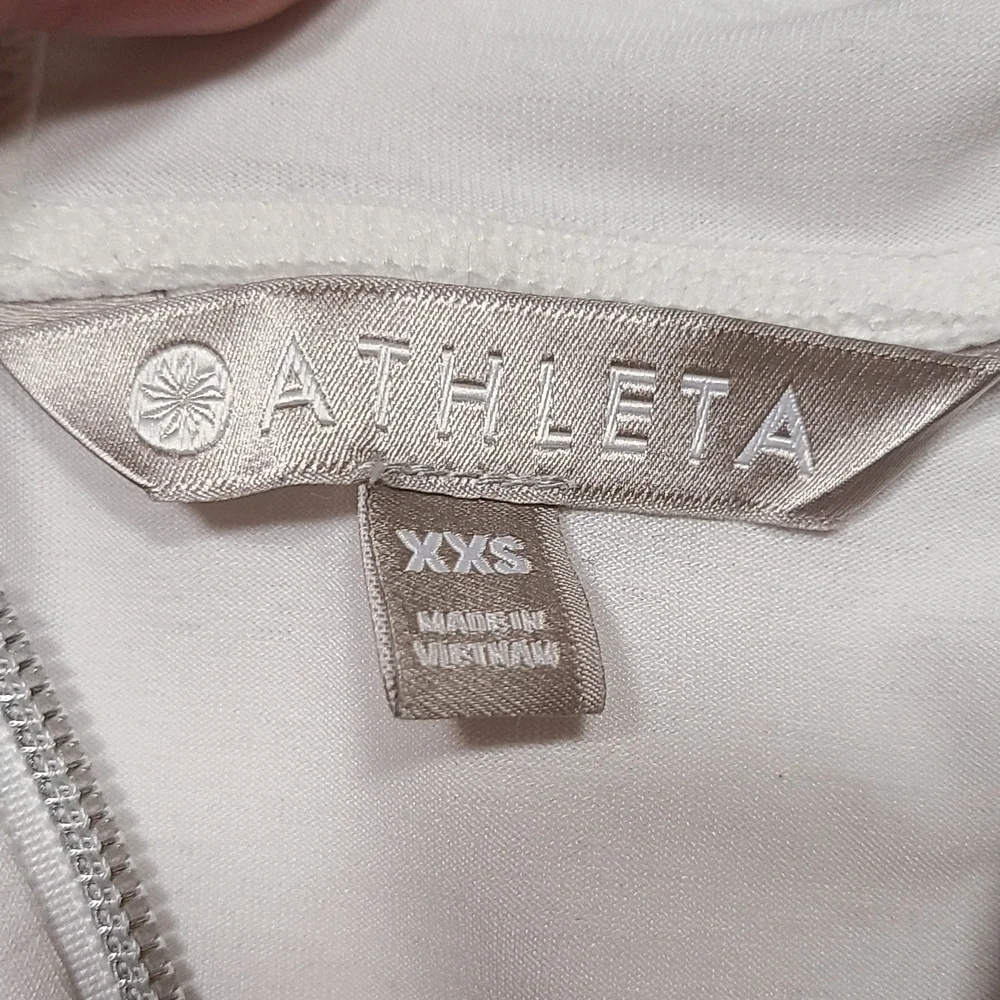 Athleta Baja UPF Hoodie Sun Jacket Swim Cover Up White XXS
